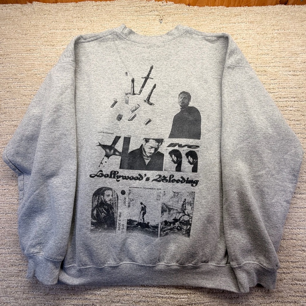 Posty Co Post Malone 2019 Tour Crewneck Sweatshirt - Picture 11 of 12